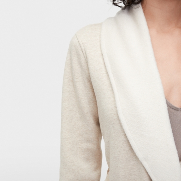 UGG Duffield II Extremely Soft Fleece Robe - Oat Heather - Picture 8 of 8